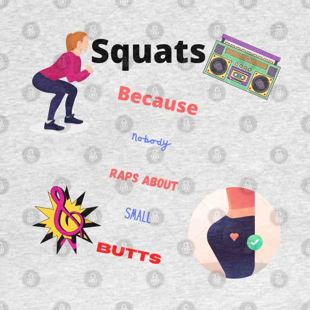 Squats motivational print by Trahpek
